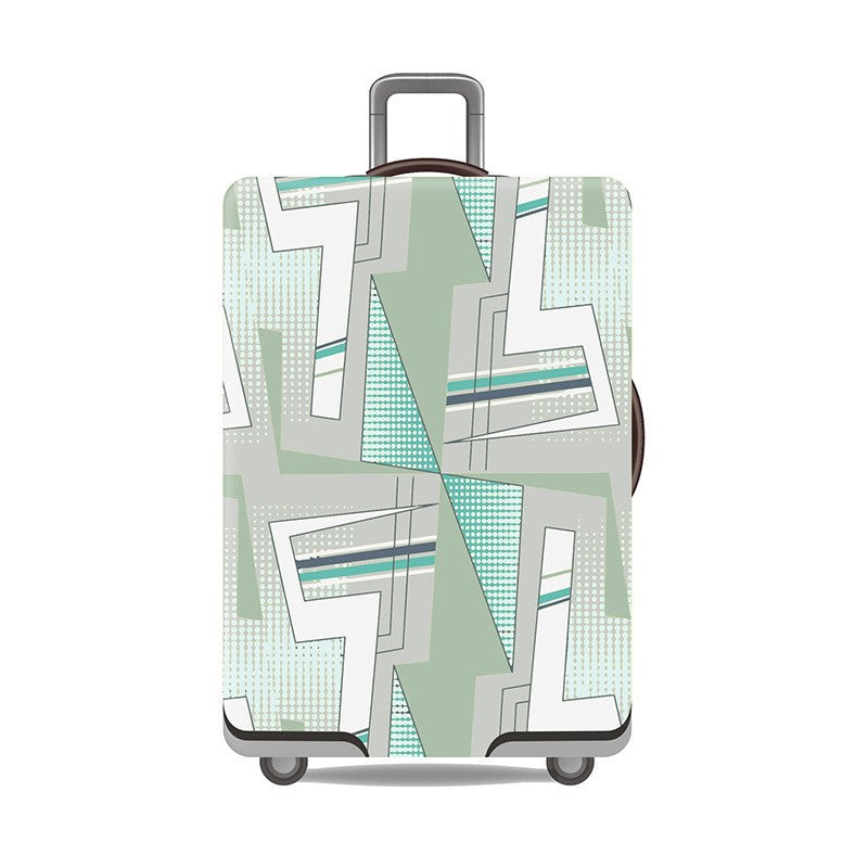 Women's Hard Shell Suitcase with Modern Geometric Design Kalsten