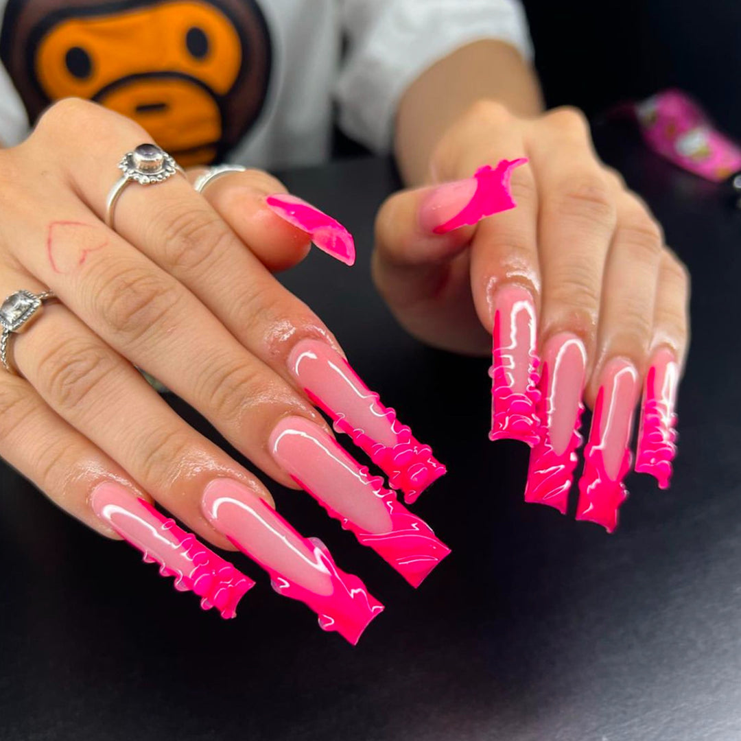 Stylish Long Length Press-On Nails Kalsten