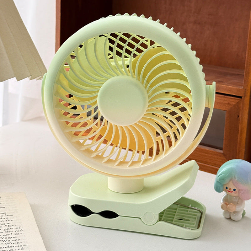Women Portable Clip Fan with Stepless Speed Kalsten
