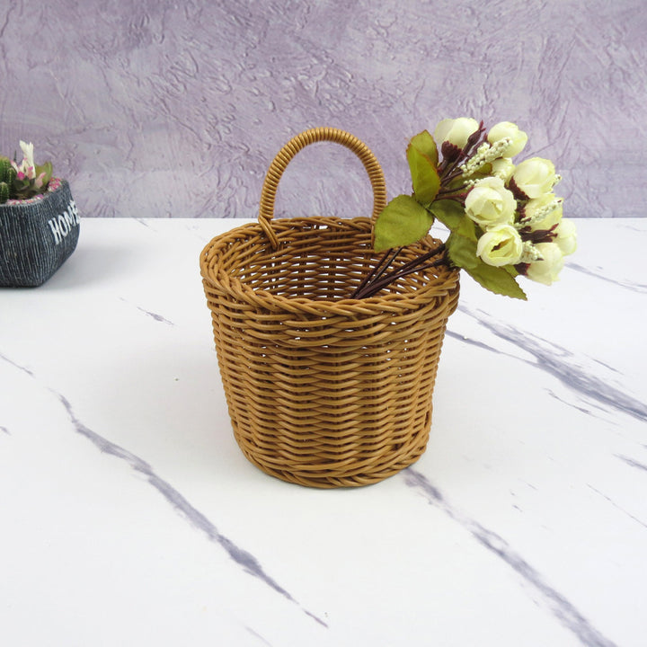 Woven Storage Basket with Handle Kalsten