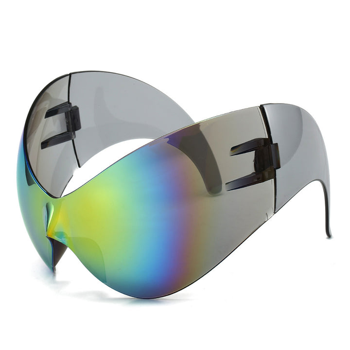 Oversized Futuristic Shield Sunglasses Kalsten