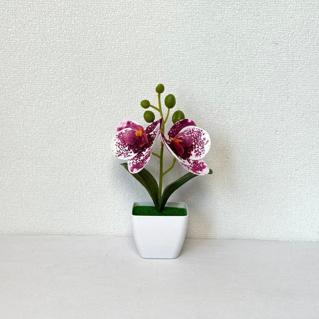 Decorative Artificial Orchid Centerpiece for Home Decor Display