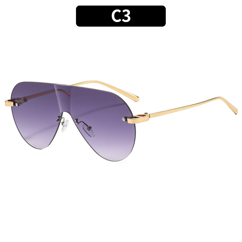 High-Performance Oversized Aviator Sunglasses
