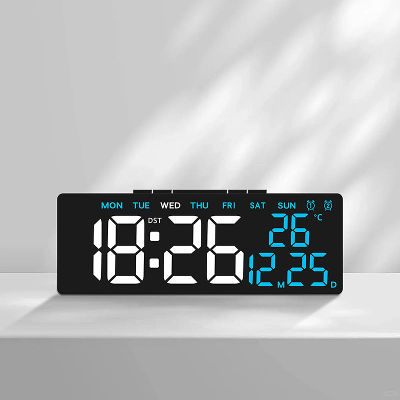 Digital alarm clock with large, clear LED display and temperature display Kalsten