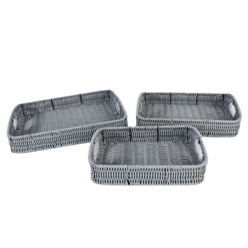 Stacking Woven Storage Trays Kalsten