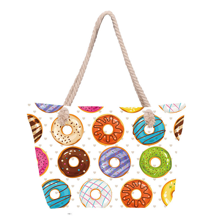 Beach bag with stylish flower design Kalsten