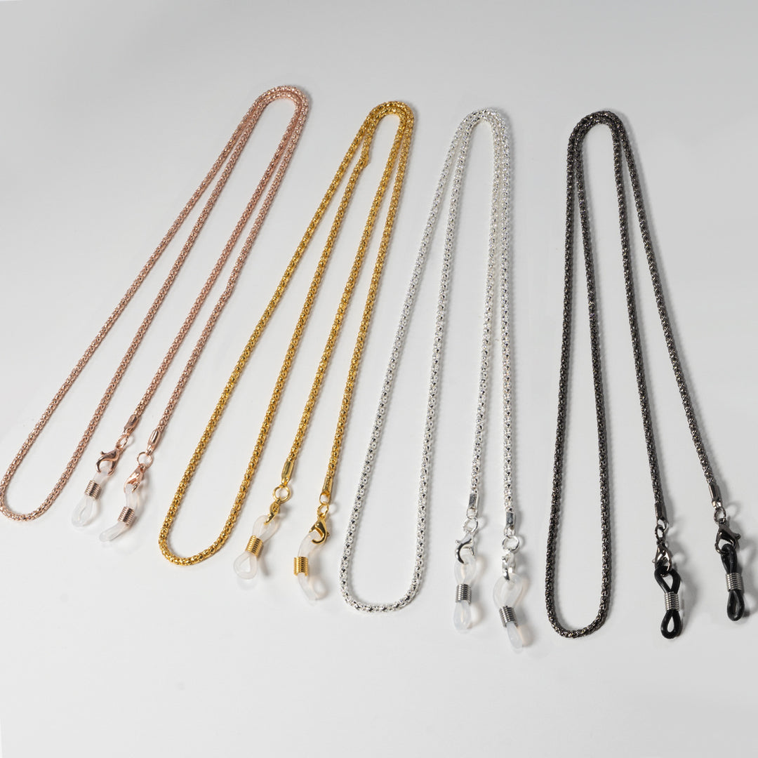 Elegant Silver-Plated Eyewear Chain Kalsten