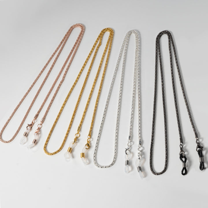 Elegant Silver-Plated Eyewear Chain Kalsten