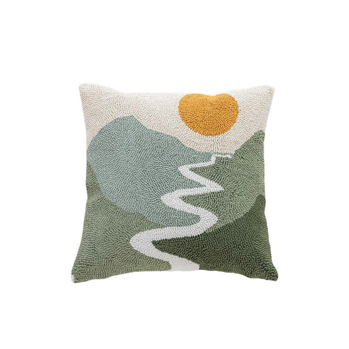 Textured Botanical Art Cushion