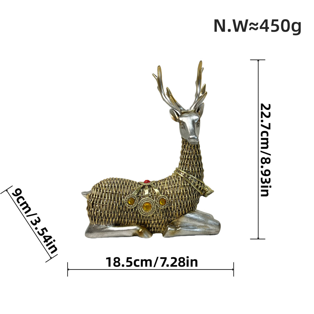 Decorative deer figure with glitter details Kalsten