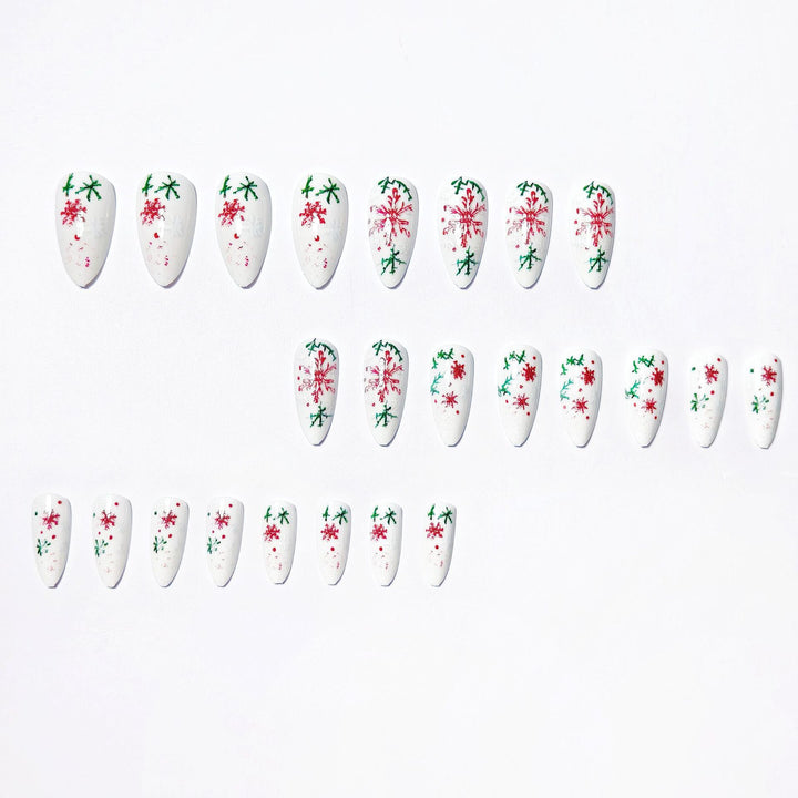 Artistic Snowflake Design Nail Art Kalsten