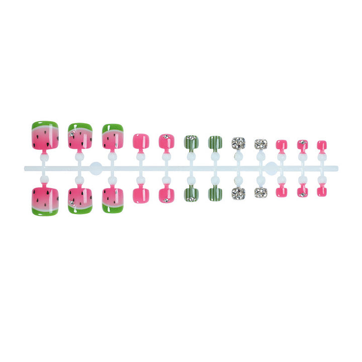 Creative nail art set with watermelon design Kalsten