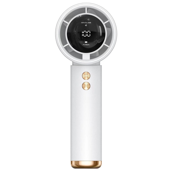 Women's Portable Hand Fan with Digital Temperature Display Kalsten