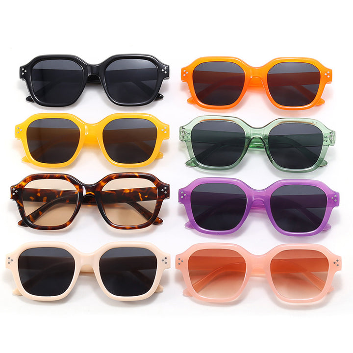 Ladies fashionable square sunglasses with mirrored lenses Kalsten