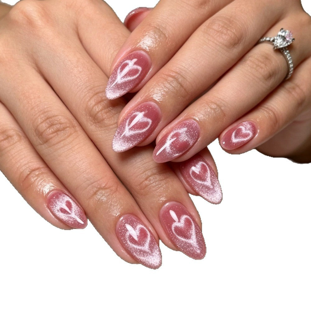 Heart-Design Press-On Nail Set