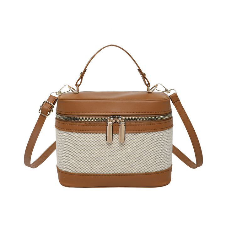WoChic Leather and Fabric Crossbody Bag Kalsten