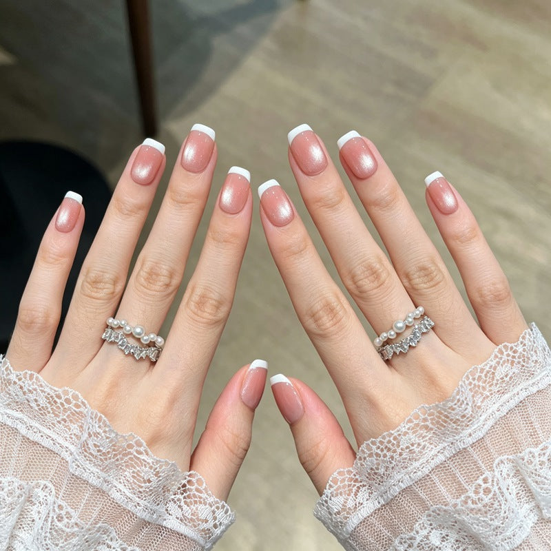 French Manicure Press-On Nails Kalsten