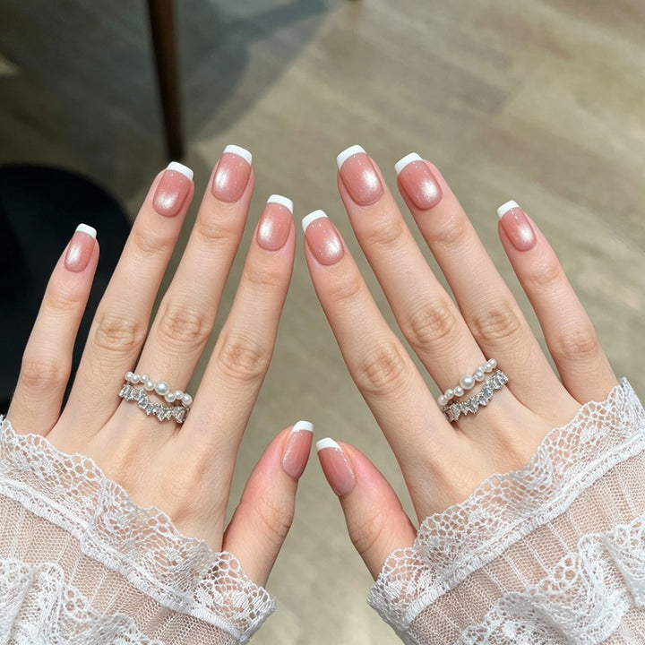 French Manicure Press-On Nails Kalsten