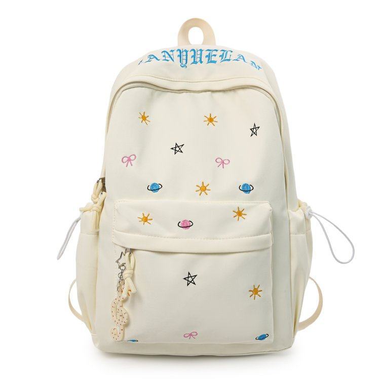 Trendy Embroidered Backpack