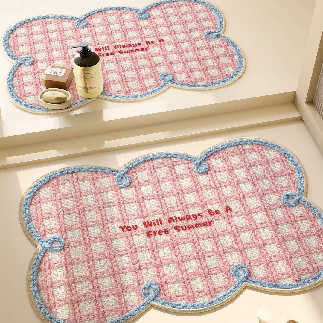 Heart-Patterned Bathroom Mat Kalsten