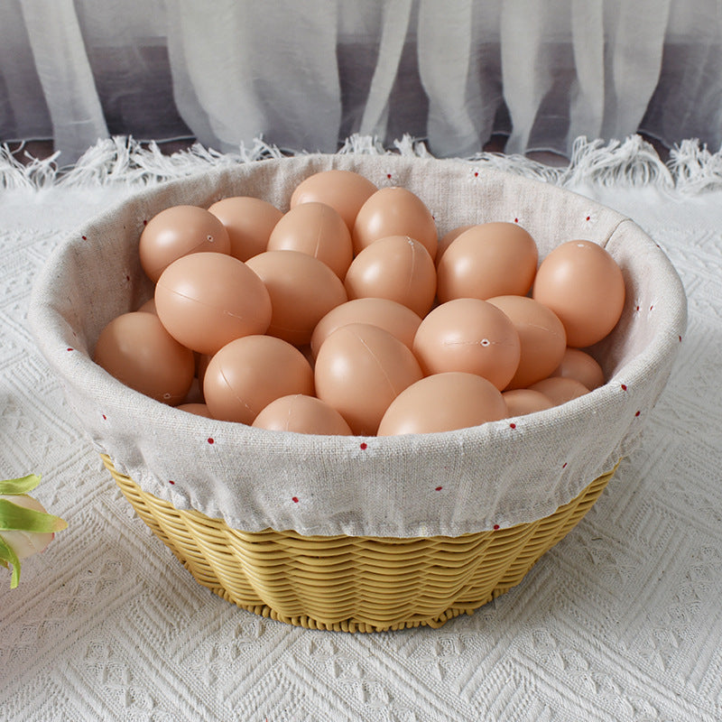 Cozy Fabric-Lined Woven Basket Kalsten