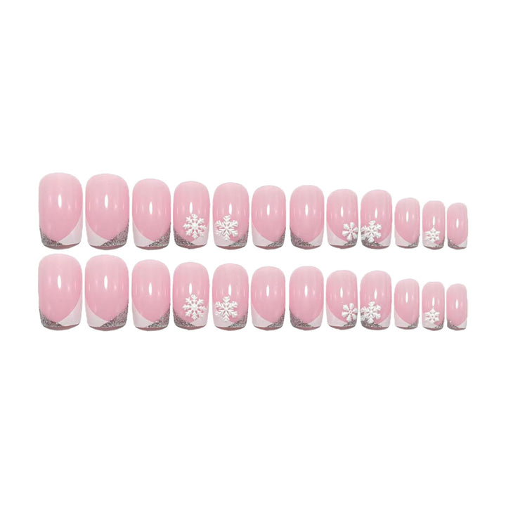 Elegant artificial nails with snowflake design Kalsten