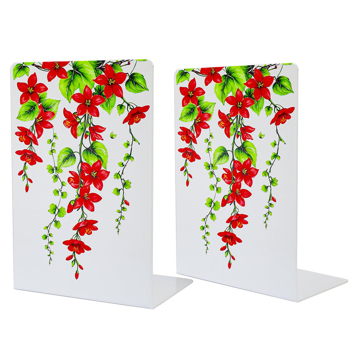 Elegant Floral Decorative Bookends