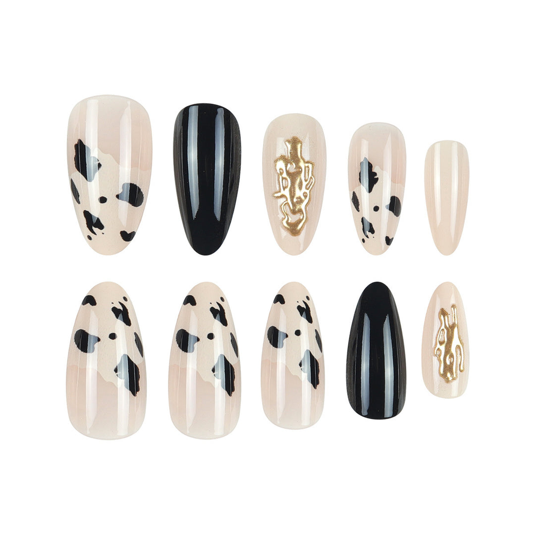 Stylish Long Almond Stiletto Press-On Nails Kalsten