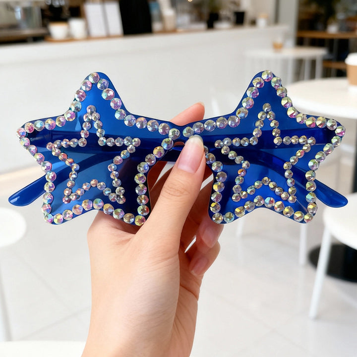 Star-Shaped Rhinestone Sunglasses Kalsten