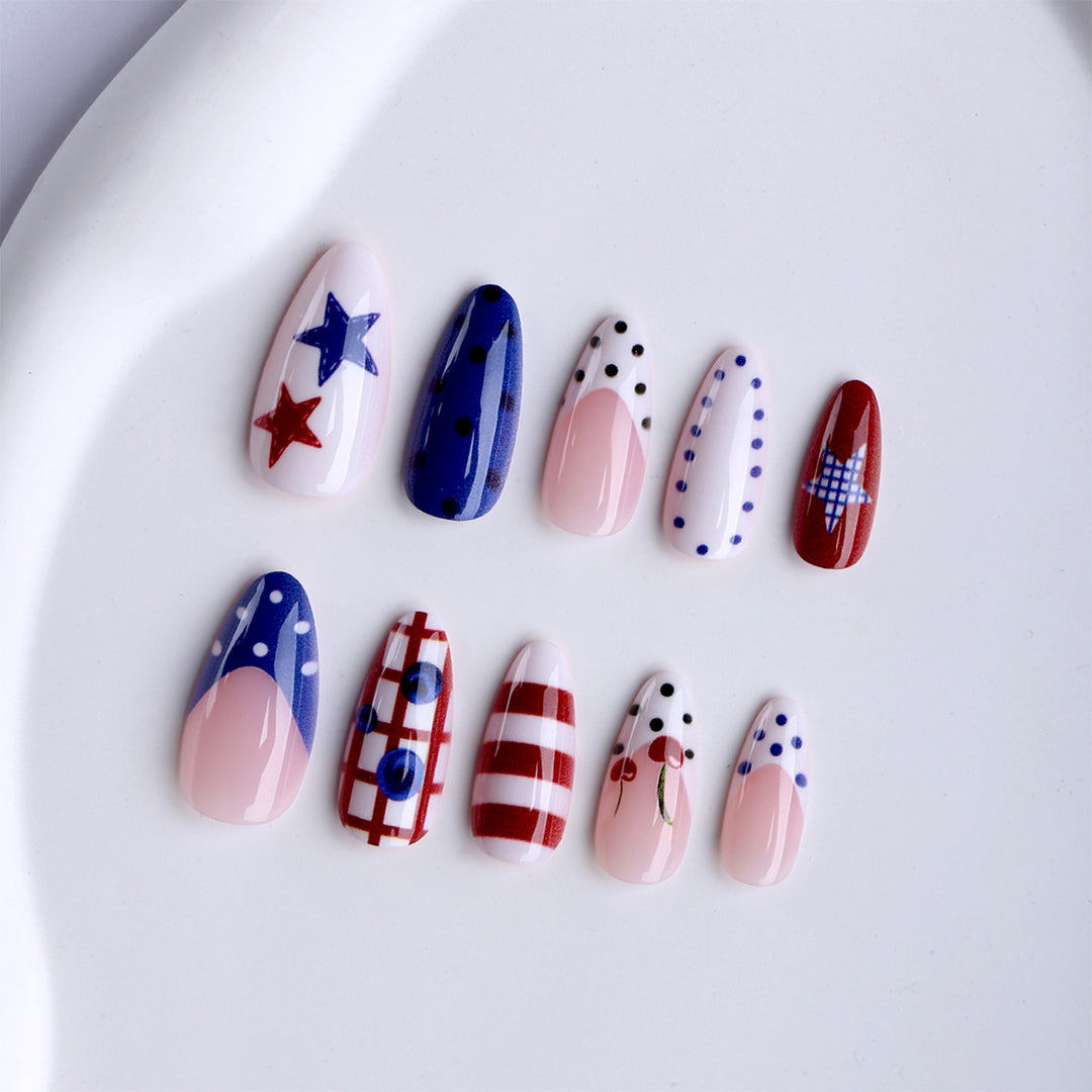 Artificial nails with unique graphic designs Kalsten