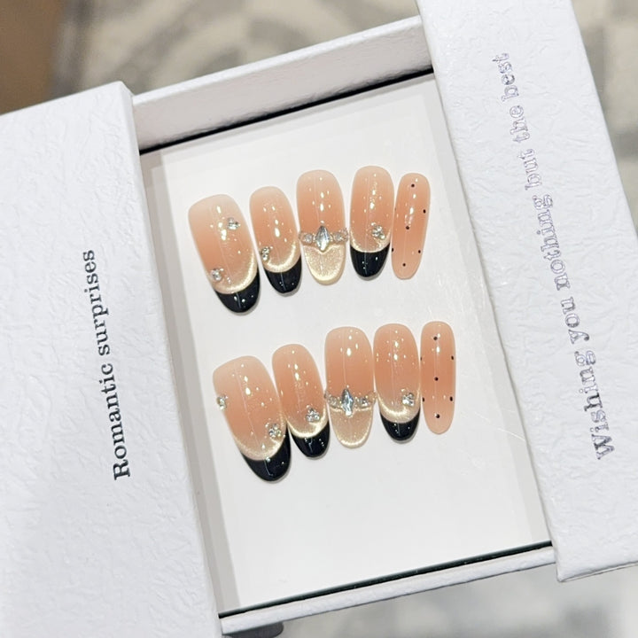 Artificial nails with Romantic Design Kalsten