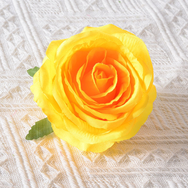 Vibrant Silk Rose Flower Accessory