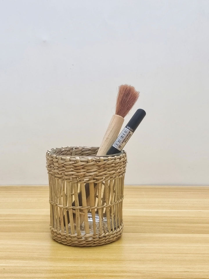 Handcrafted Woven Glass Holder Kalsten