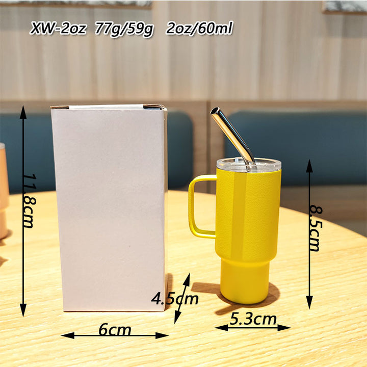 Women's practical drinking glass with metal straw Kalsten
