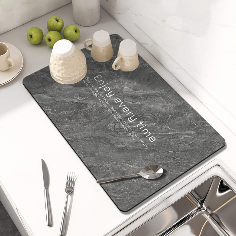 Elegant Marble Print Table Mat