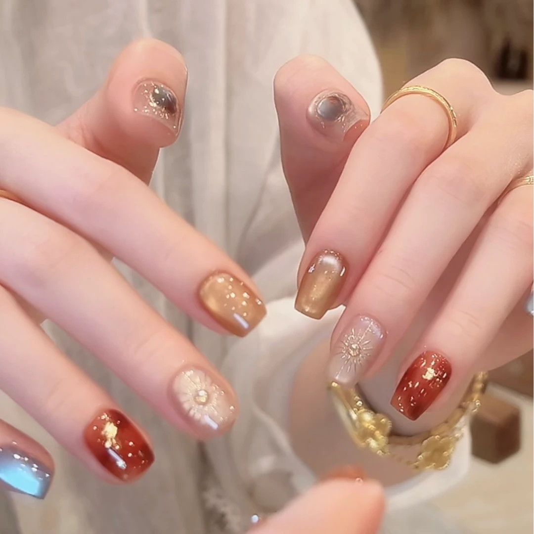 Premium Ocean-Inspired Press-On Nail Extensions Kalsten