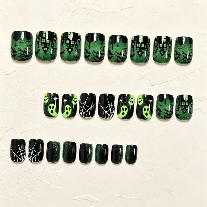 Halloween-Inspired Press-On Nail Art Set Kalsten