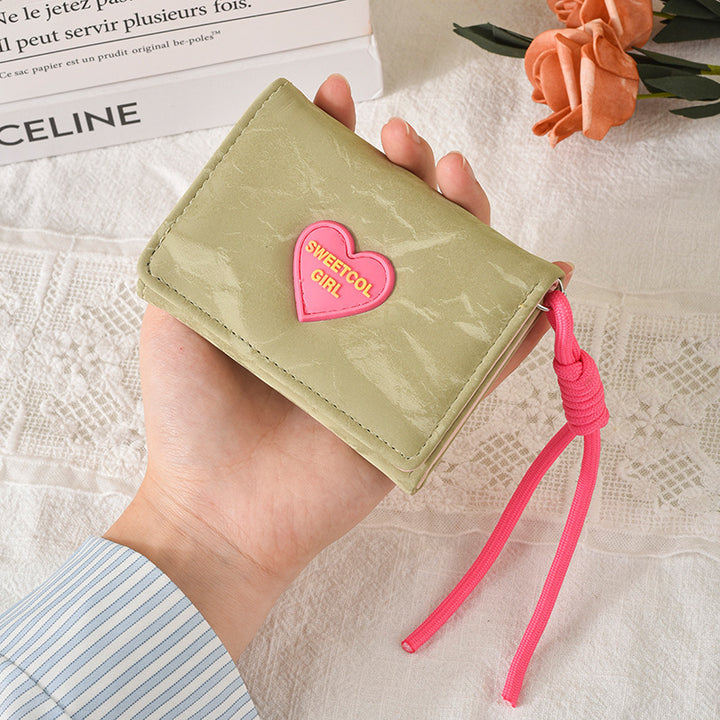 Cute Heart-Embellished Wallet Kalsten