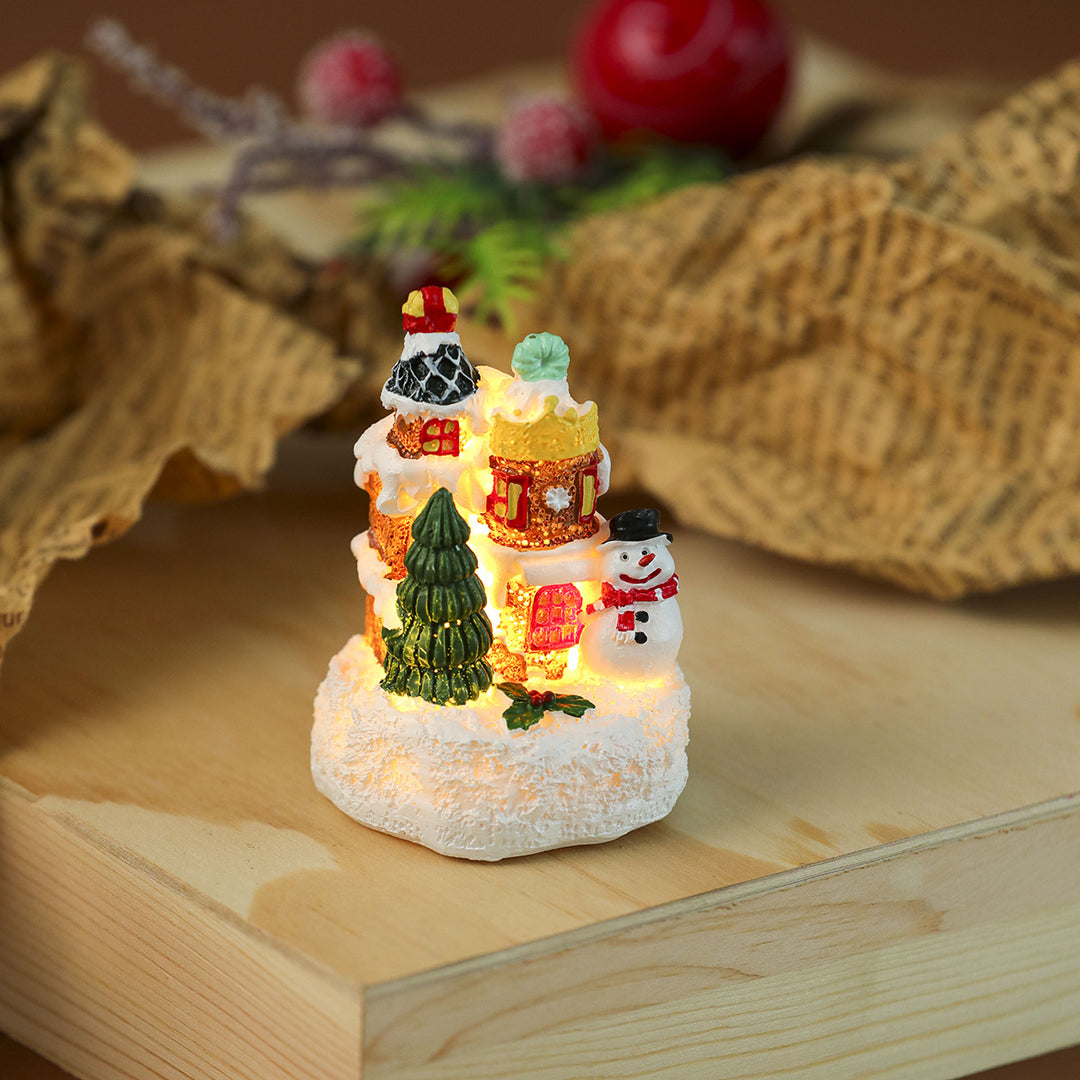 Illuminated Holiday Village Scene Figurine Kalsten