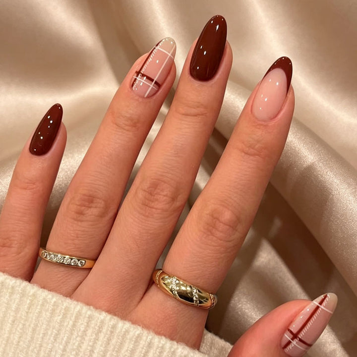 Elegant Glossy Nail Tips Set Kalsten