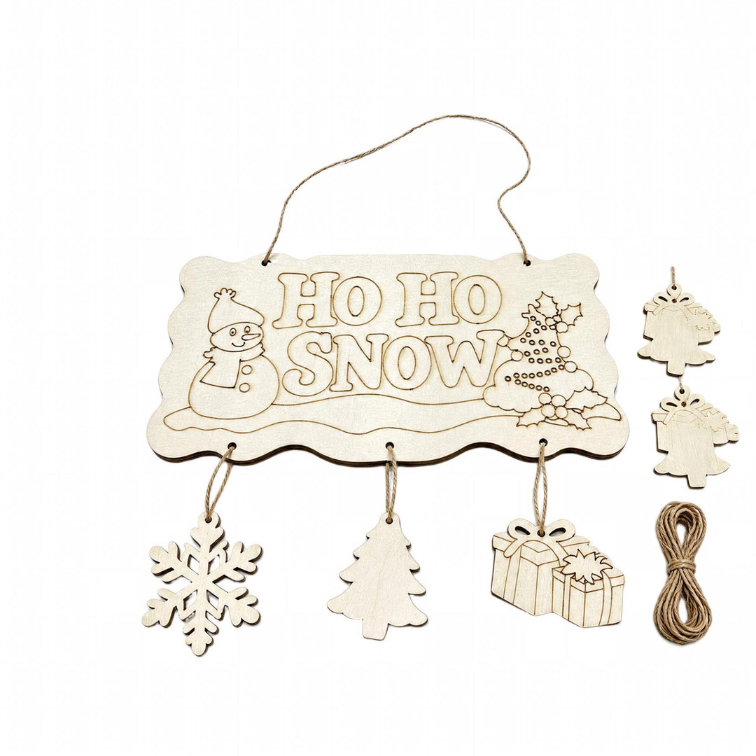 Wood Christmas decoration sign