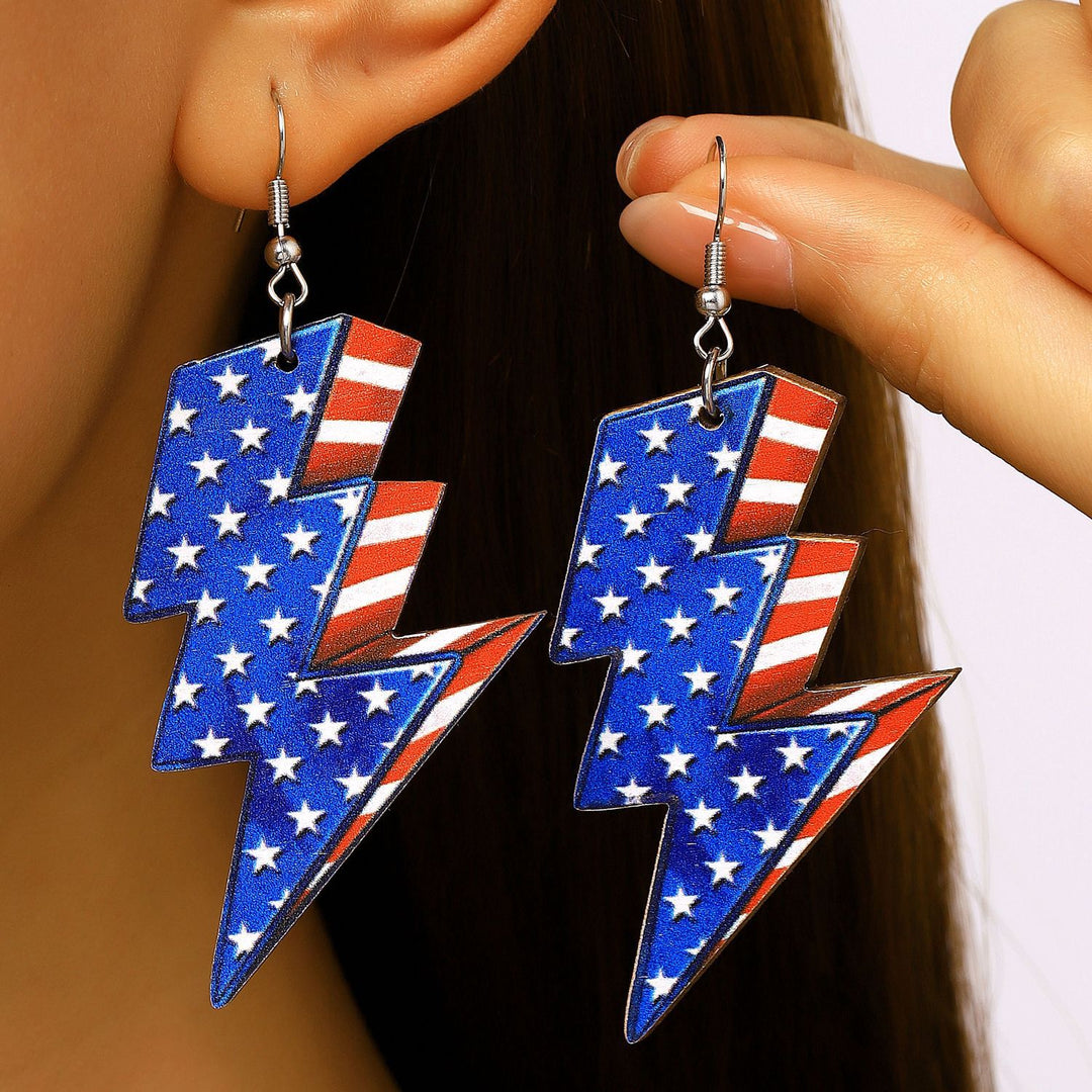 Women's unusual star-rose acrylic earrings with feather-light wearing comfort and fishhook closure Kalsten