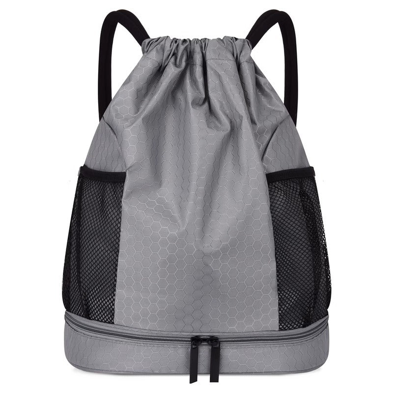Lightweight Hexagonal Pattern Drawstring Backpack Kalsten