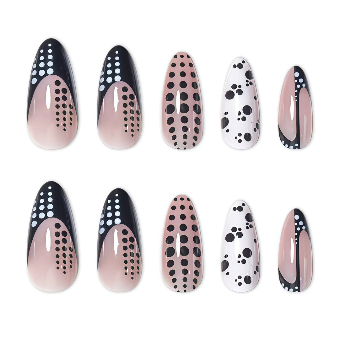 Elegant Abstract Pointed Nail Art Extensions Kalsten