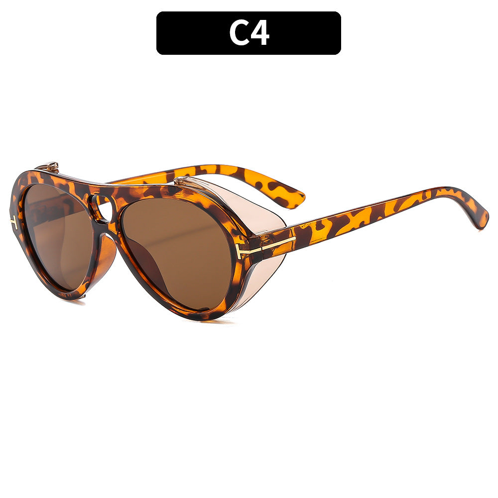 Classic Style Stylish Retro-Inspired Shield Sunglasses