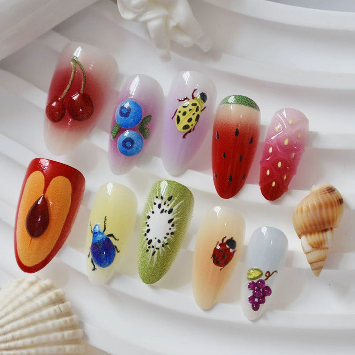 Decorative Floral Nail Art Tips Kalsten