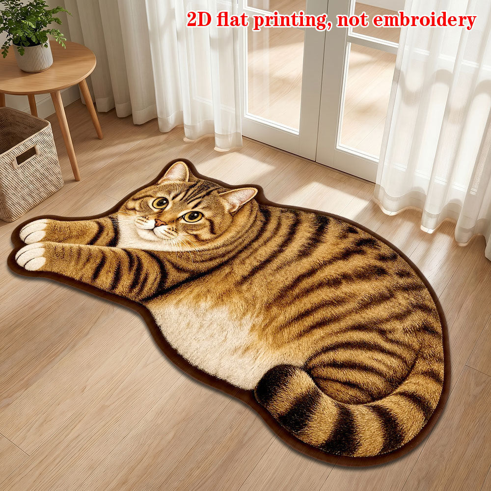 Plush Cartoon Cat Carpet