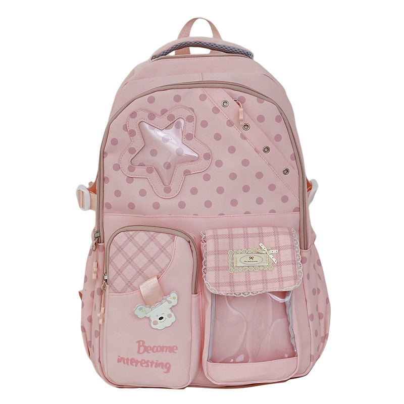 Cute Polka Dot Character Backpack Kalsten