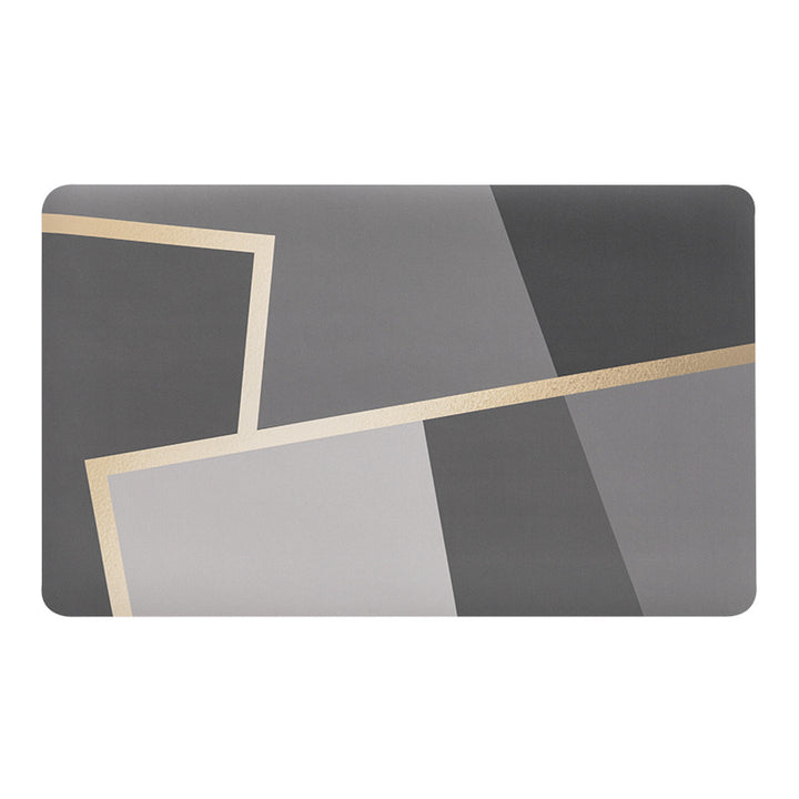 Geometric Pattern Bath Mat