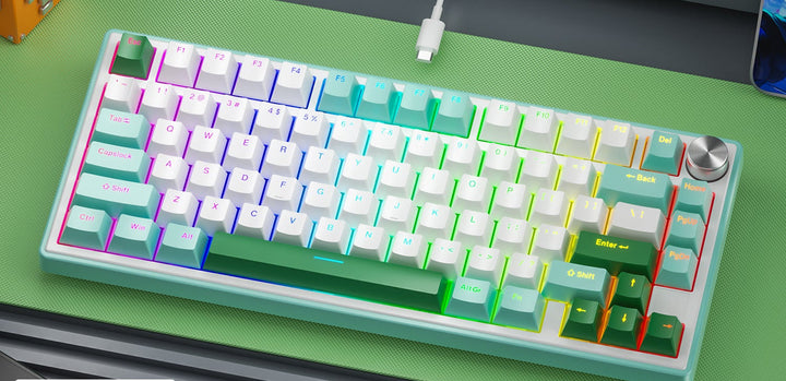Gasket-Mounted Mechanical Gaming Keyboard with RGB Lighting Features Kalsten